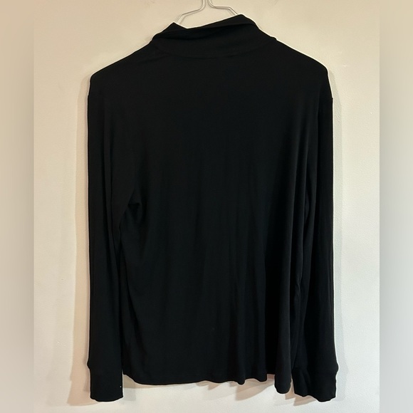 SKIMS Women’s Large Pajama Top in Black #T1672 Buttery Soft Button Front Pocket - Picture 9 of 9